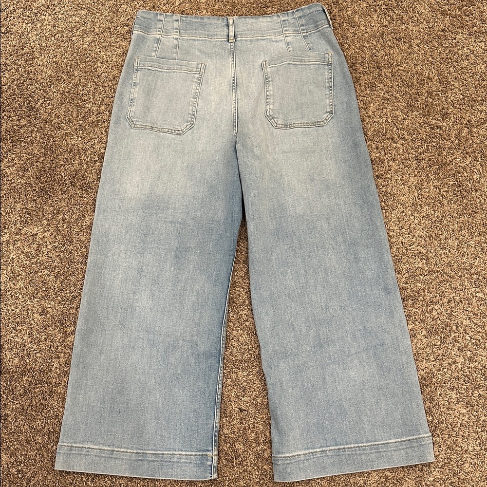 Anthropologie Maeve Light Wash Wide-Leg Jeans Size 32 - Picture 8 of 8